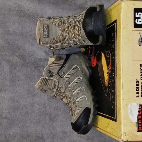 0823 Red Head Leather Waterproof Front Range Shoes - Picture 3 of 8